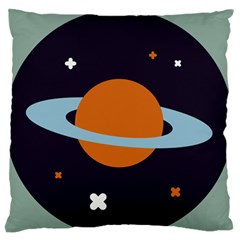 Planet Orbit Universe Star Galaxy Standard Flano Cushion Case (one Side) by Pakrebo