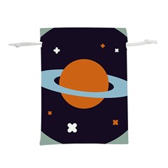 Planet Orbit Universe Star Galaxy Lightweight Drawstring Pouch (l)