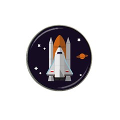 Rocket Space Universe Spaceship Hat Clip Ball Marker (10 Pack) by Pakrebo