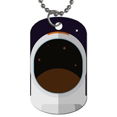 Astronaut Space Astronomy Universe Dog Tag (one Side) by Pakrebo