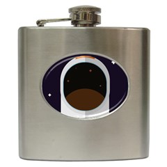 Astronaut Space Astronomy Universe Hip Flask (6 Oz) by Pakrebo