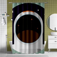 Astronaut Space Astronomy Universe Shower Curtain 48  X 72  (small)  by Pakrebo