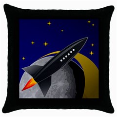 Science Fiction Sci Fi Sci Fi Logo Throw Pillow Case (black) by Pakrebo