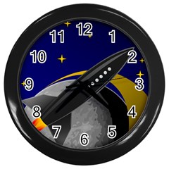 Science Fiction Sci Fi Sci Fi Logo Wall Clock (black) by Pakrebo