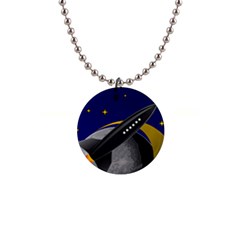 Science Fiction Sci Fi Sci Fi Logo 1  Button Necklace by Pakrebo