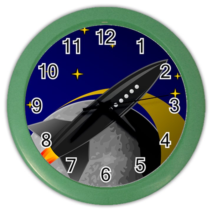 Science Fiction Sci Fi Sci Fi Logo Color Wall Clock