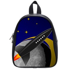 Science Fiction Sci Fi Sci Fi Logo School Bag (small) by Pakrebo