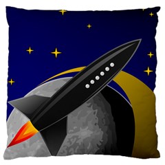 Science Fiction Sci Fi Sci Fi Logo Large Cushion Case (two Sides) by Pakrebo