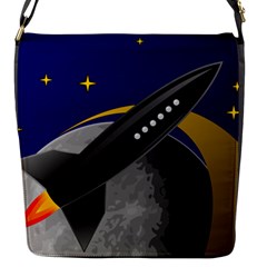 Science Fiction Sci Fi Sci Fi Logo Flap Closure Messenger Bag (s) by Pakrebo