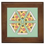 Pizza Slice Food Italian Framed Tile Front