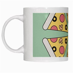 Pizza Slice Food Italian White Mugs by Pakrebo