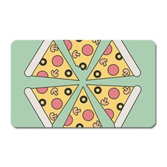 Pizza Slice Food Italian Magnet (rectangular) by Pakrebo