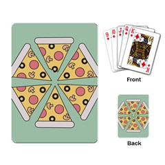 Pizza Slice Food Italian Playing Cards Single Design (rectangle) by Pakrebo