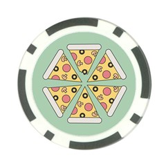 Pizza Slice Food Italian Poker Chip Card Guard by Pakrebo