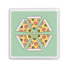 Pizza Slice Food Italian Memory Card Reader (square) by Pakrebo