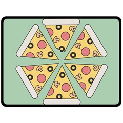 Pizza Slice Food Italian Double Sided Fleece Blanket (large)  by Pakrebo