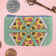 Pizza Slice Food Italian Large Coin Purse by Pakrebo