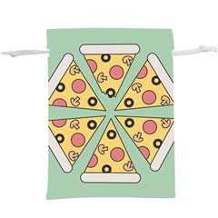 Pizza Slice Food Italian  Lightweight Drawstring Pouch (xl)