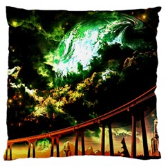 Science Fiction Forward Futuristic Large Cushion Case (one Side) by Pakrebo