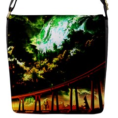 Science Fiction Forward Futuristic Flap Closure Messenger Bag (s) by Pakrebo