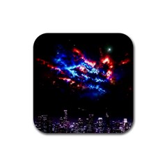 Science Fiction Sci Fi Forward Rubber Coaster (square)  by Pakrebo