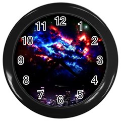 Science Fiction Sci Fi Forward Wall Clock (black) by Pakrebo