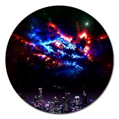 Science Fiction Sci Fi Forward Magnet 5  (round) by Pakrebo