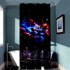 Science Fiction Sci Fi Forward Shower Curtain 36  X 72  (stall)  by Pakrebo