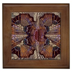 Abstract Design Backdrop Pattern Framed Tile by Pakrebo