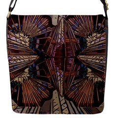 Abstract Design Backdrop Pattern Flap Closure Messenger Bag (s) by Pakrebo