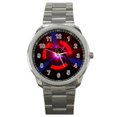 Science Fiction Cover Adventure Sport Metal Watch by Pakrebo