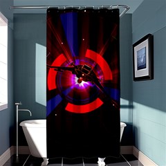 Science Fiction Cover Adventure Shower Curtain 36  X 72  (stall)  by Pakrebo