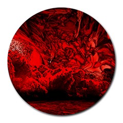 Planet Hell Hell Mystical Fantasy Round Mousepads by Pakrebo