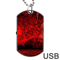 Planet Hell Hell Mystical Fantasy Dog Tag Usb Flash (one Side) by Pakrebo