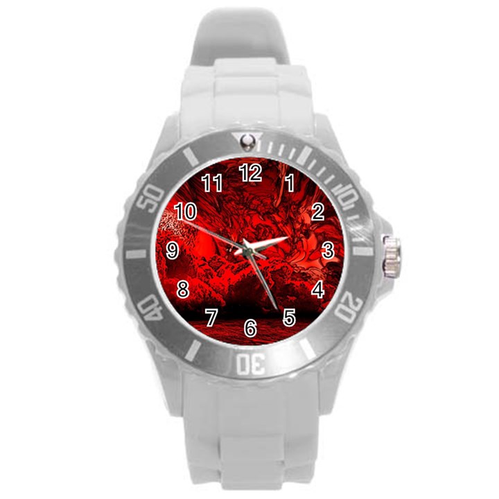 Planet Hell Hell Mystical Fantasy Round Plastic Sport Watch (L)