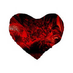 Planet Hell Hell Mystical Fantasy Standard 16  Premium Flano Heart Shape Cushions by Pakrebo