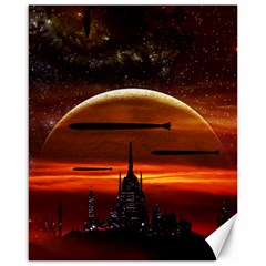 Science Fiction Digital Illustration Canvas 16  X 20  by Pakrebo