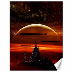 Science Fiction Digital Illustration Canvas 36  X 48  by Pakrebo