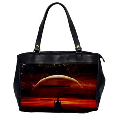 Science Fiction Digital Illustration Oversize Office Handbag