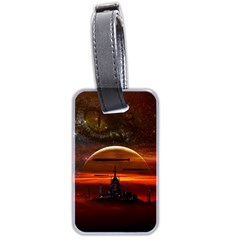 Science Fiction Digital Illustration Luggage Tag (two Sides) by Pakrebo