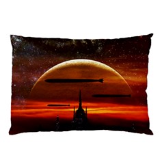 Science Fiction Digital Illustration Pillow Case (two Sides) by Pakrebo