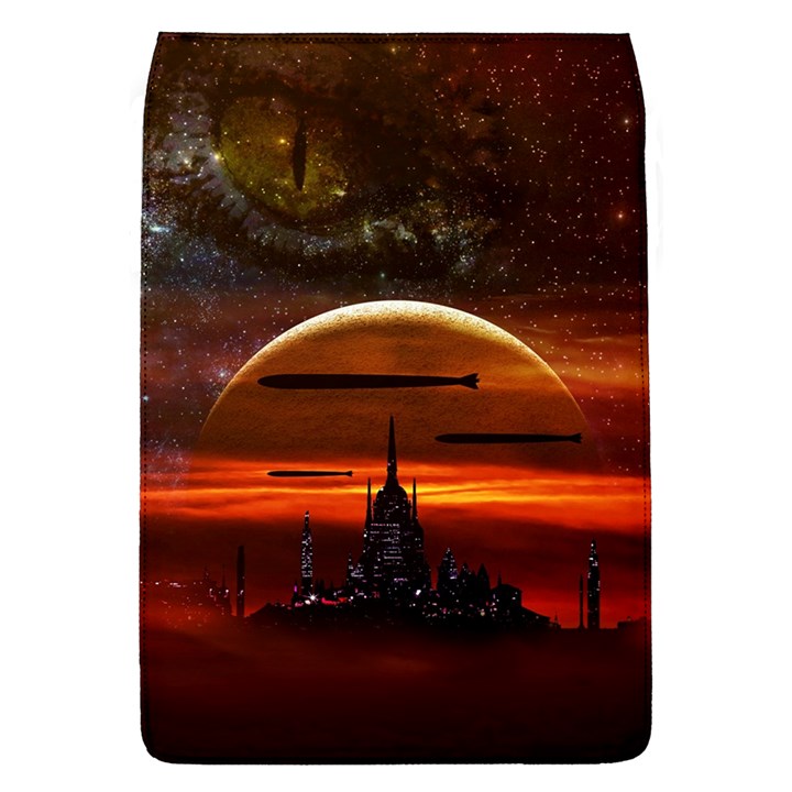 Science Fiction Digital Illustration Removable Flap Cover (L)