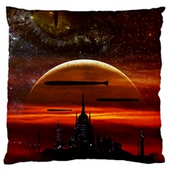 Science Fiction Digital Illustration Standard Flano Cushion Case (one Side) by Pakrebo