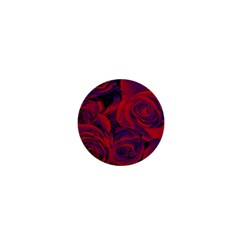 Roses Red Purple Flowers Pretty 1  Mini Magnets by Pakrebo