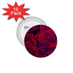 Roses Red Purple Flowers Pretty 1 75  Buttons (10 Pack) by Pakrebo