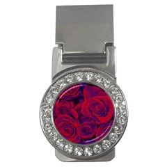 Roses Red Purple Flowers Pretty Money Clips (cz)  by Pakrebo