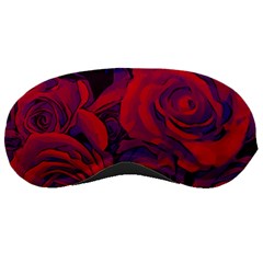 Roses Red Purple Flowers Pretty Sleeping Mask by Pakrebo