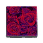 Roses Red Purple Flowers Pretty Memory Card Reader (Square 5 Slot) Front