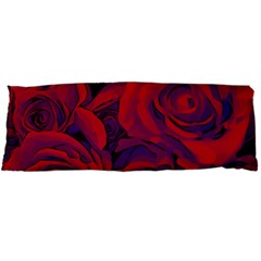 Roses Red Purple Flowers Pretty Body Pillow Case Dakimakura (two Sides) by Pakrebo