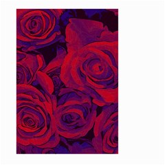 Roses Red Purple Flowers Pretty Large Garden Flag (two Sides) by Pakrebo